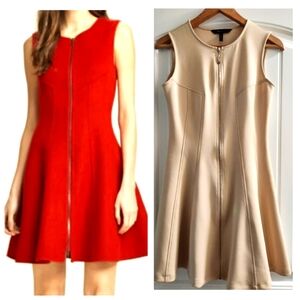 BCBG MAXAZARIA Mod Full Zip Dress in Apricot
